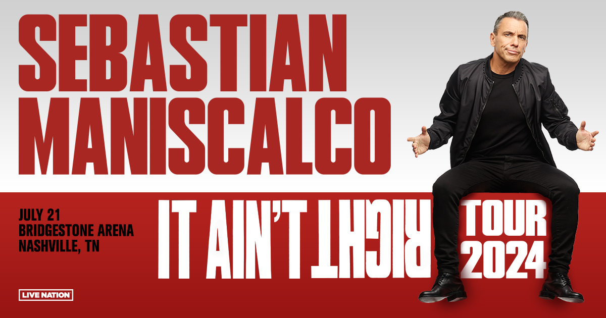 Sebastian Maniscalco It Ain't Right Tour - Register to Win